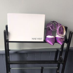 Nine West Shiny Purple Pumps